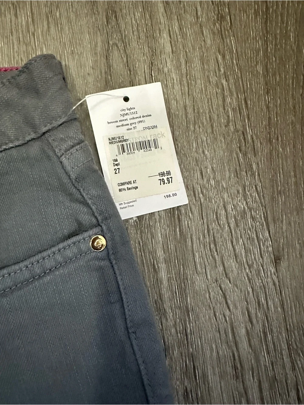 kate spade Slim Gray Skinny Jeans